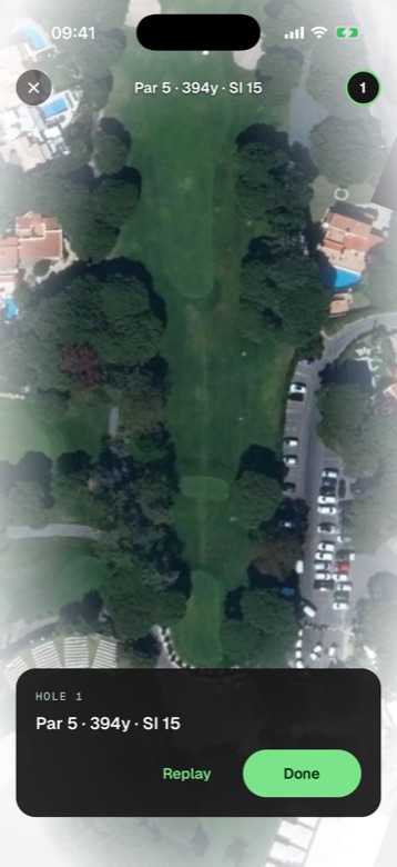 Hole flyover: par 5, 394 yards, stroke index 15